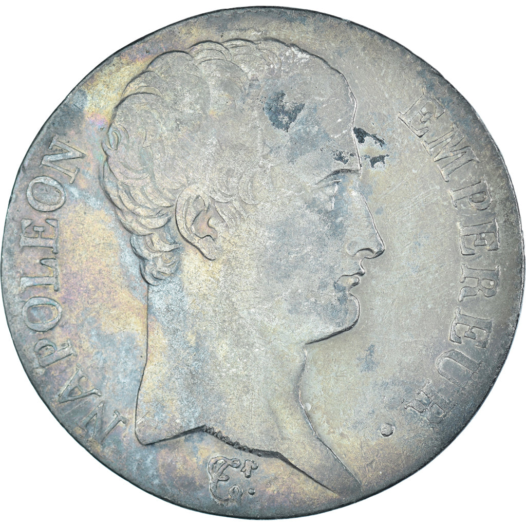 Moeda, França, Napoléon I, 5 Francs, 1806, Bayonne, VF(30-35), Prata