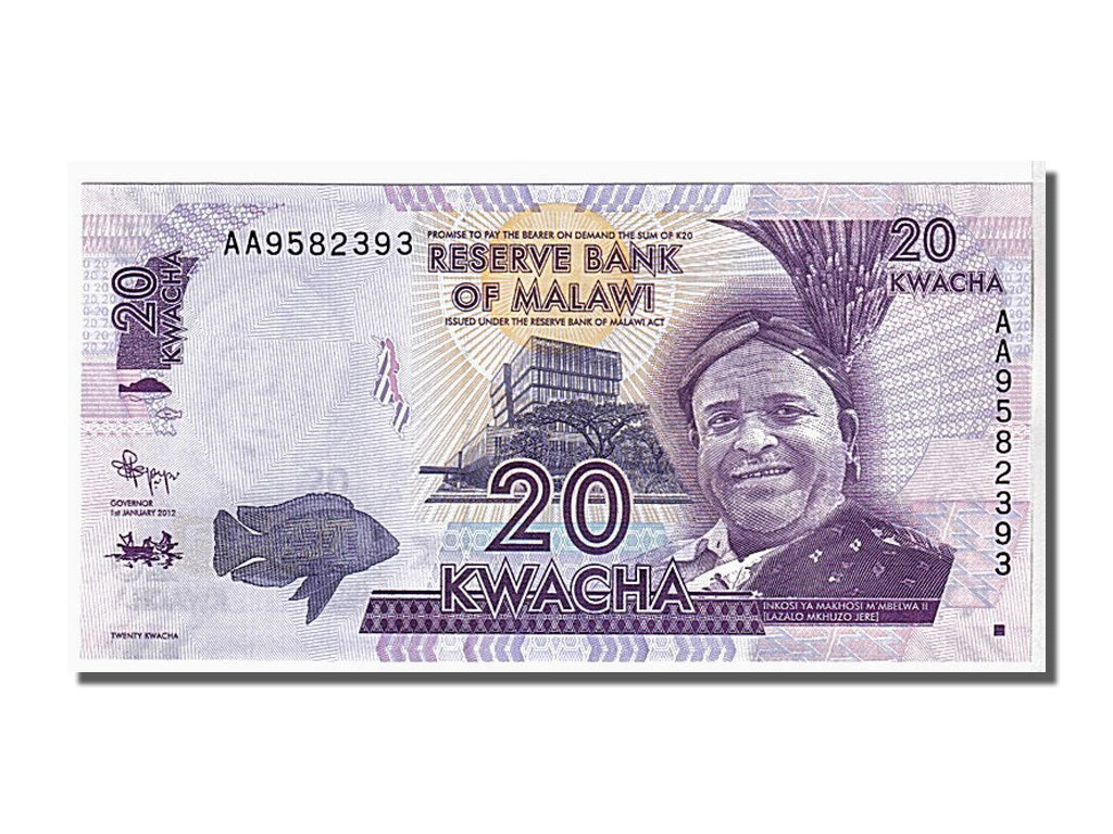 Banknote, Malawi, 20 Kwacha, 2012, KM:57, UNC(65-70)