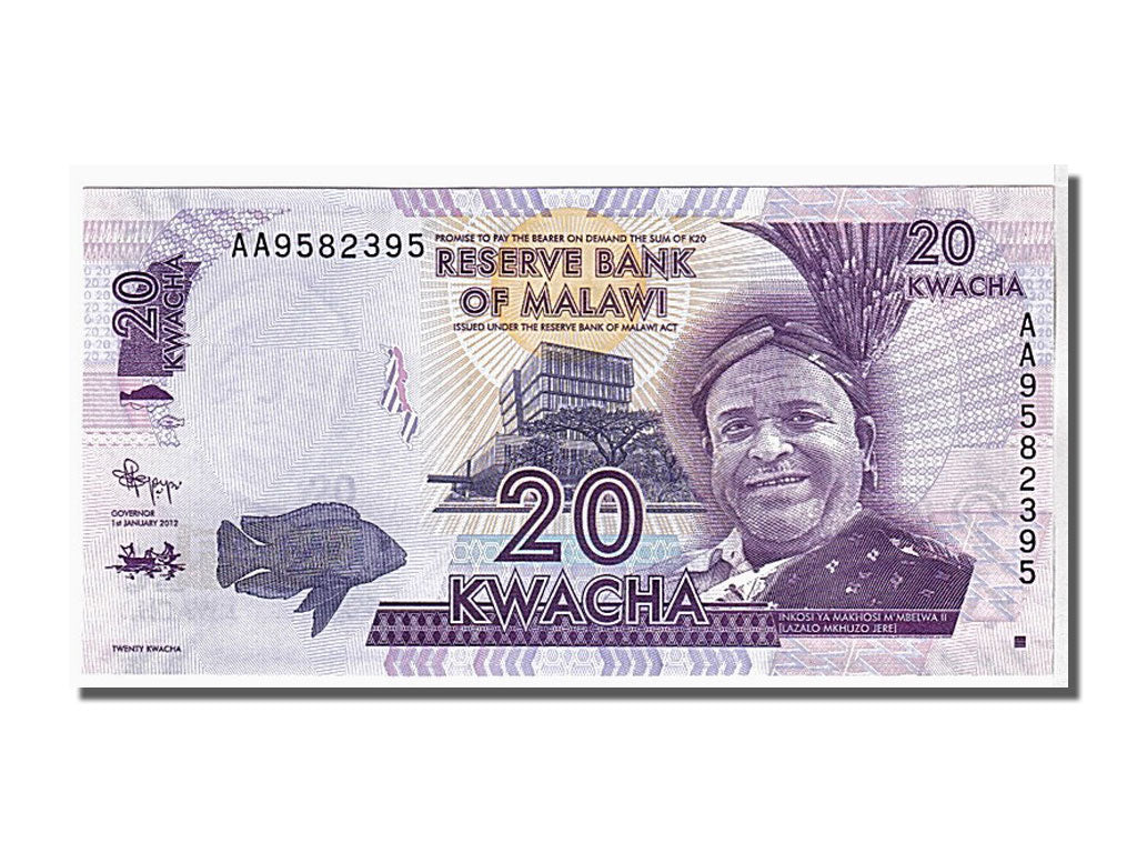 Banconote, Malawi, 20 Kwacha, 2012, FDS