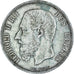 Moneda, Bélgica, Leopold II, 5 Francs, 5 Frank, 1873, Brussels, BC+, Plata