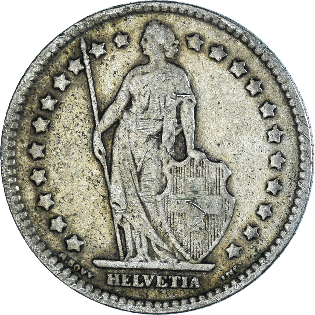 Coin, Switzerland, Franc, 1911, Bern, VF(30-35), Silver, KM:24