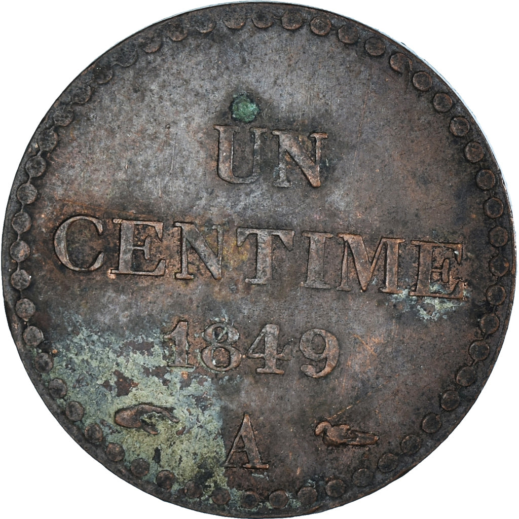 Monnaie, France, Dupré, Centime, 1849, Paris, TTB, Bronze, Gadoury:84, KM:754