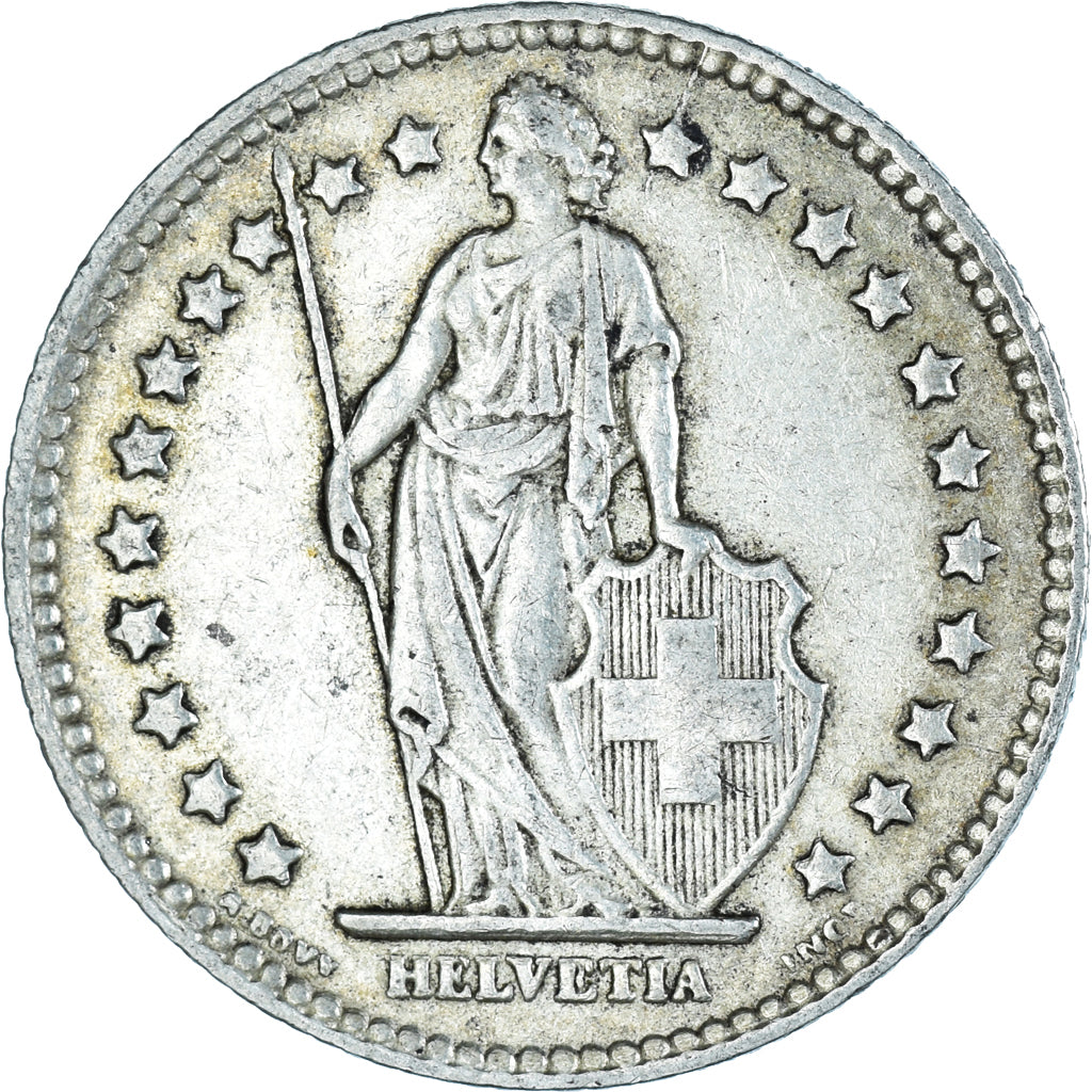 Moneta, Szwajcaria, Franc, 1939, Bern, EF(40-45), Srebro, KM:24