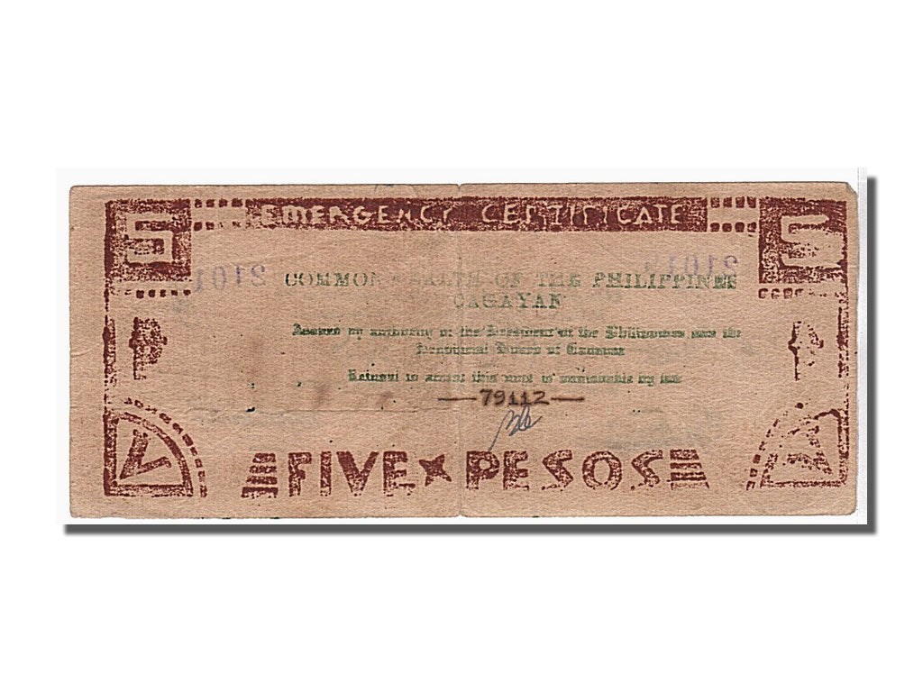 Banknot, Filipiny, 5 Pesos, KM:S191a, VF(20-25)