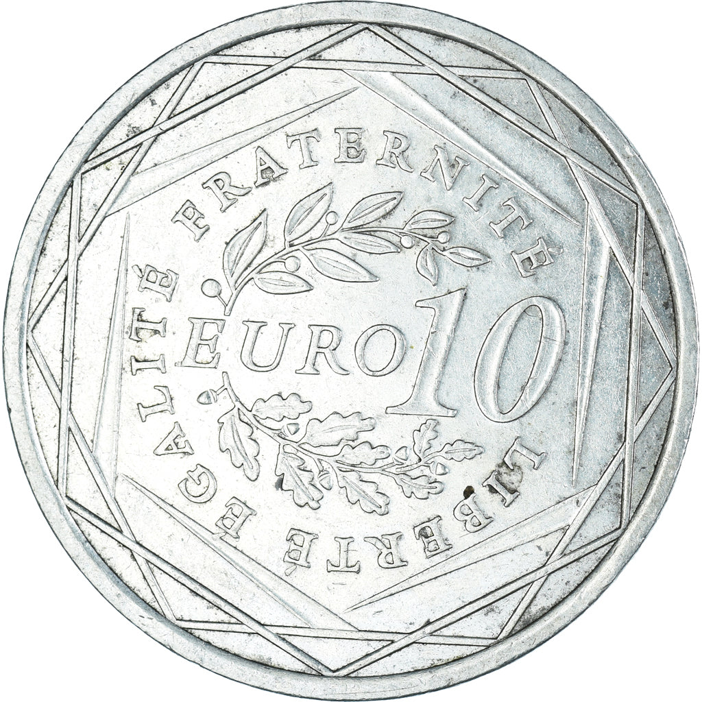 Francia, Semeuse, 10 Euro, 2009, Pessac, BB+, Argento, Gadoury:4., KM:1580