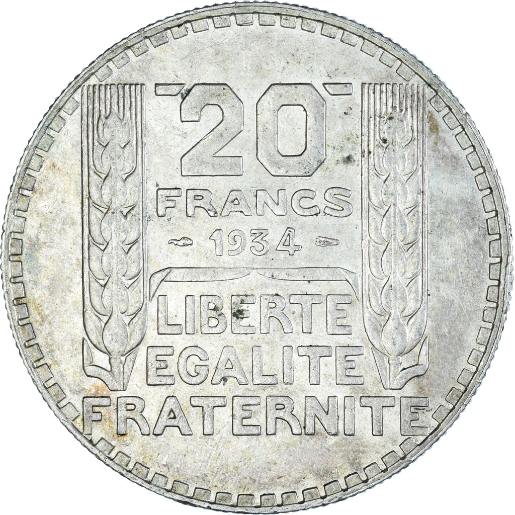Monnaie, France, Turin, 20 Francs, 1934, Paris, TTB, Argent, Gadoury:852, KM:879