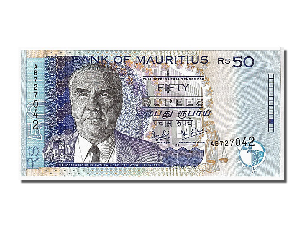 Banconote, Mauritius, 50 Rupees, 1999, KM:50a, FDS