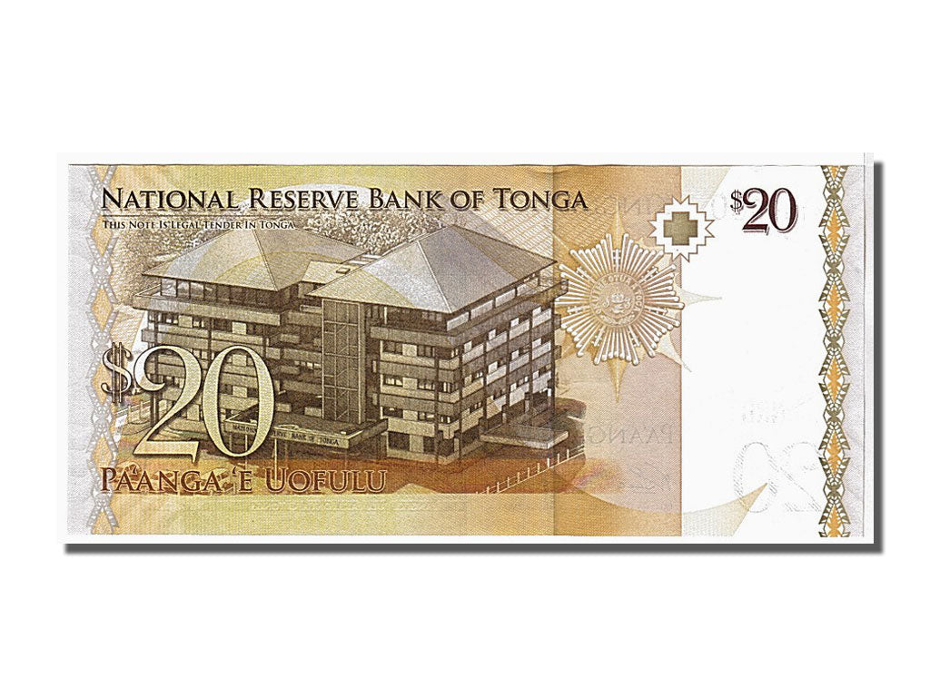 Banconote, Tonga, 20 Pa'anga, 2008, KM:41, FDS