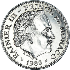 Münze, Monaco, Rainier III, 5 Francs, 1982, VZ+, Kupfer-Nickel, KM:150