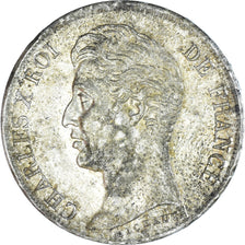 França, Charles X, 1 Franc, 1830, Lille, Prata, AU(50-53), Gadoury:450