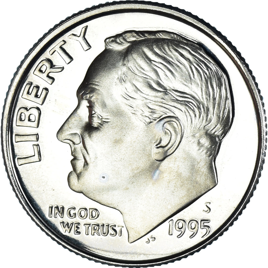 Münze, Vereinigte Staaten, Dime, 1995, U.S. Mint, San Francisco, Proof, UNZ