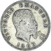 Moneda, Italia, Vittorio Emanuele II, Lira, 1863, Milan, BC+, Plata, KM:15.1