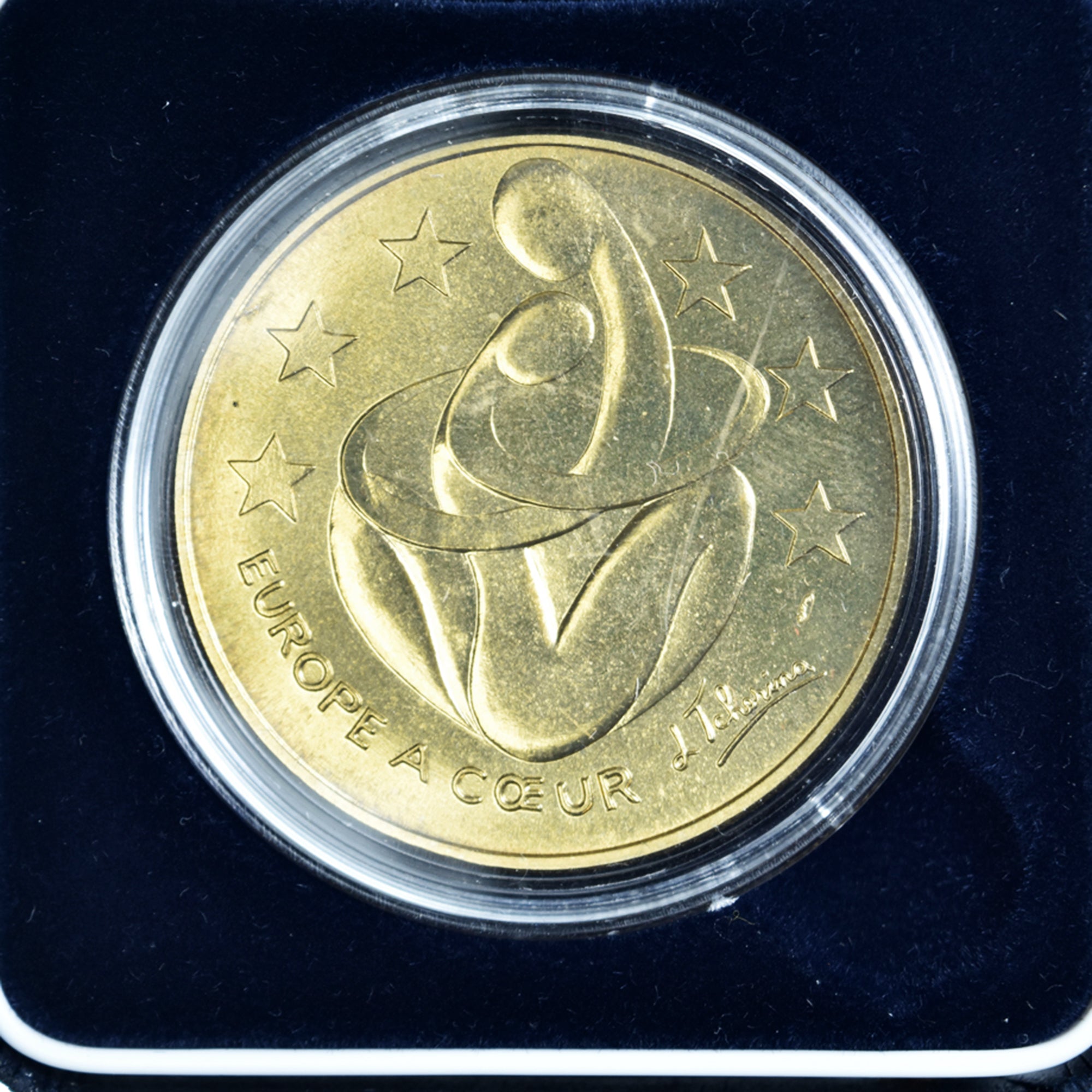 Frankreich, Medaille, Europe à cœur, 1997, STGL, venetian bronze
