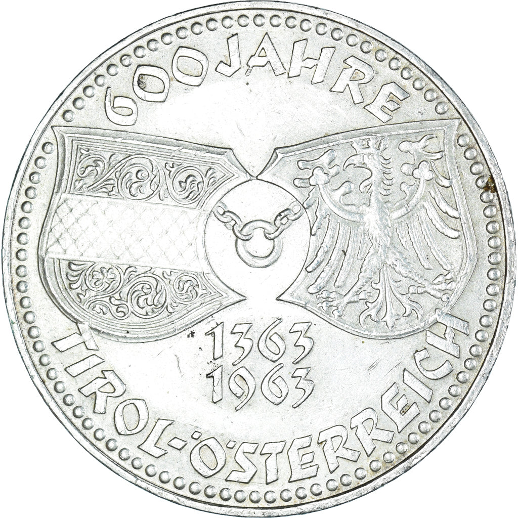 Coin, Austria, Tirol - Österreich, 50 Schilling, 1963, Vienna, AU(55-58)
