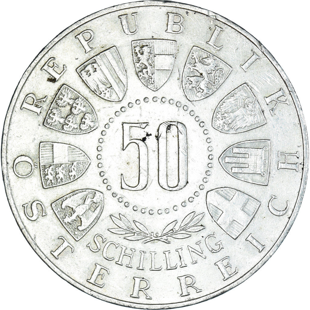 Coin, Austria, Tirol - Österreich, 50 Schilling, 1963, Vienna, AU(55-58)