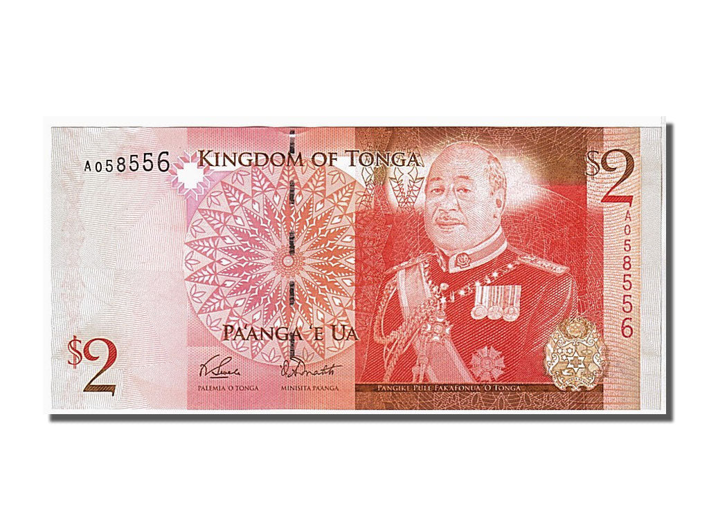 Banknote, Tonga, 2 Pa'anga, 2008, KM:38, UNC(65-70)