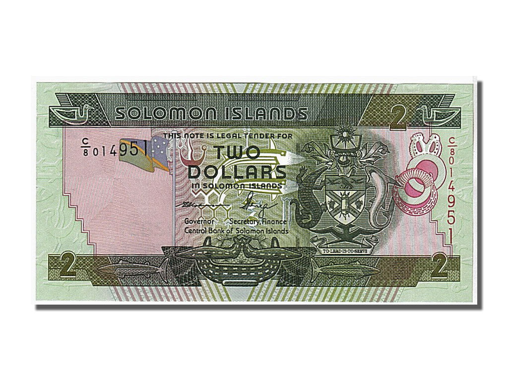 Banknote, Solomon Islands, 2 Dollars, 2011, KM:18, UNC(65-70)