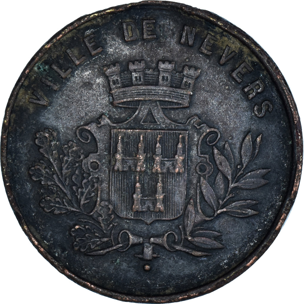 Francia, ficha, Concours Régional de Nevers, 1872, BB, Bronzo