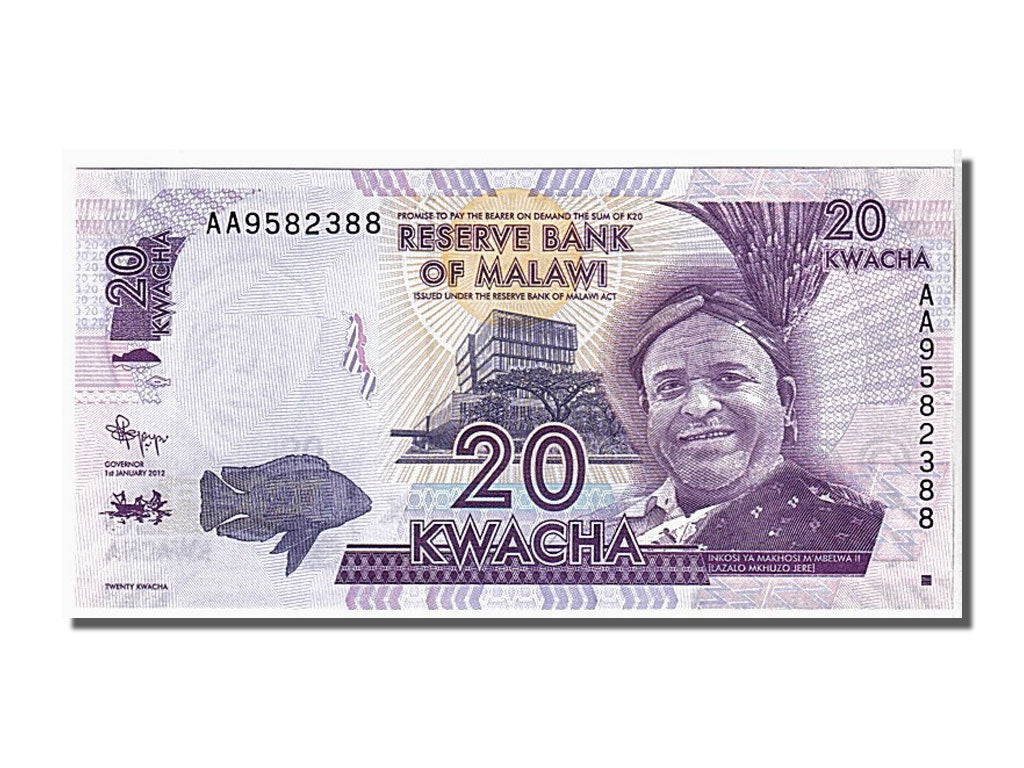 Billete, 20 Kwacha, 2012, Malawi, KM:57, UNC