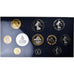 Moeda, França, Coffret 1 c. à 100 frs., 1998, Monnaie de Paris, BE, MS(65-70)