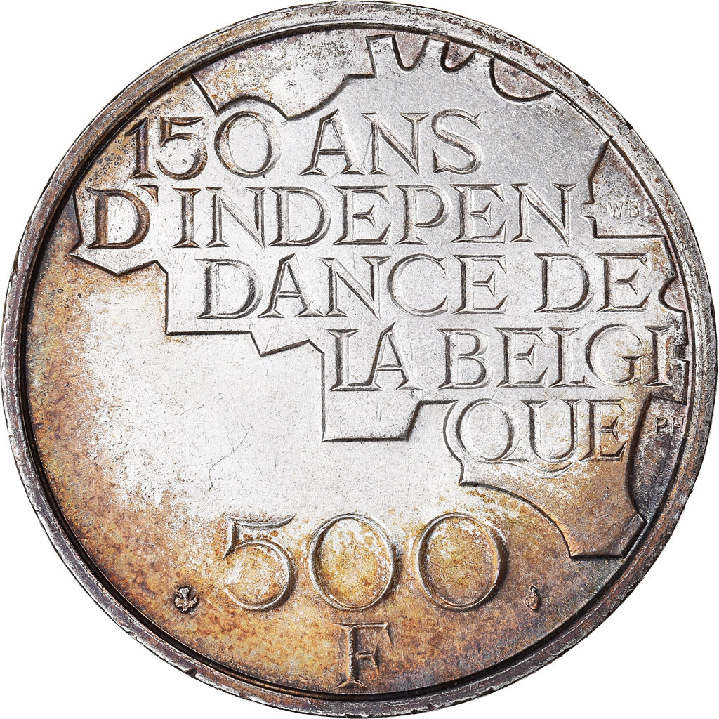 Münze, Belgien, Baudouin I, 500 Francs, 500 Frank, 1980, Brussels, SS+, Silver