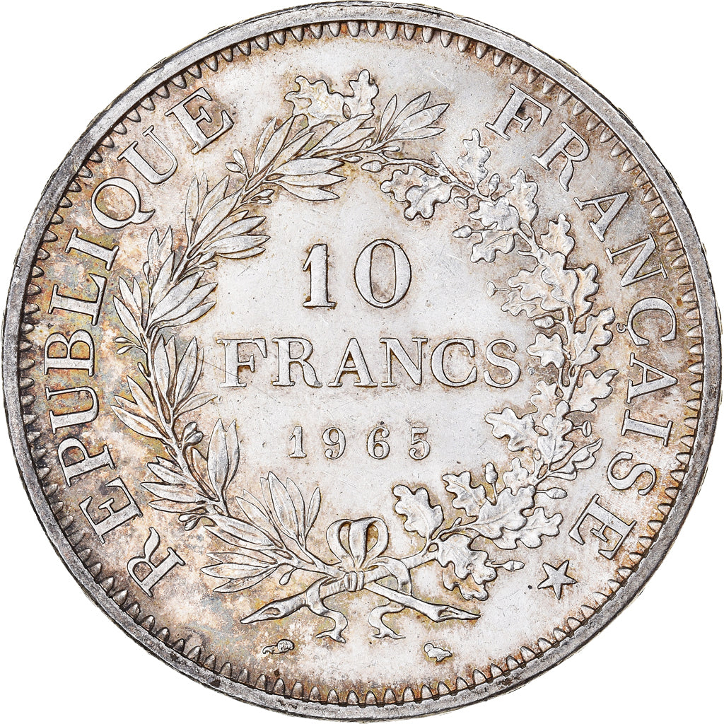Moneta, Francia, Hercule, 10 Francs, 1965, Paris, SPL-, Argento, KM:932