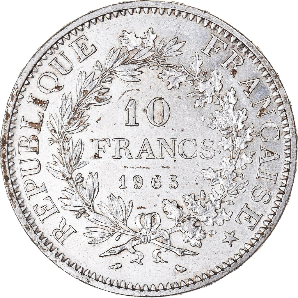 Coin, France, Hercule, 10 Francs, 1965, Paris, AU(50-53), Silver, KM:932