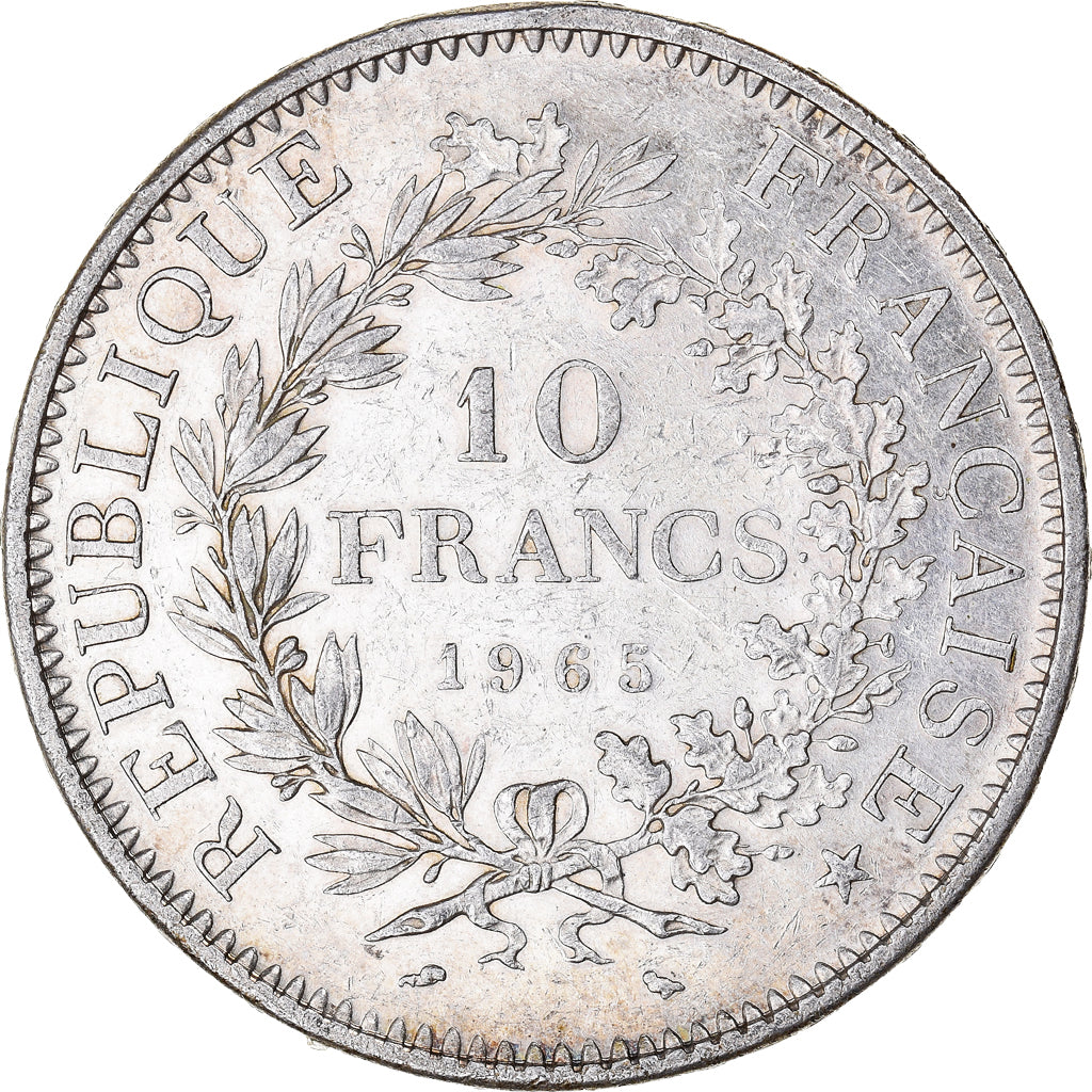 Moneta, Francia, Hercule, 10 Francs, 1965, Paris, BB+, Argento, KM:932
