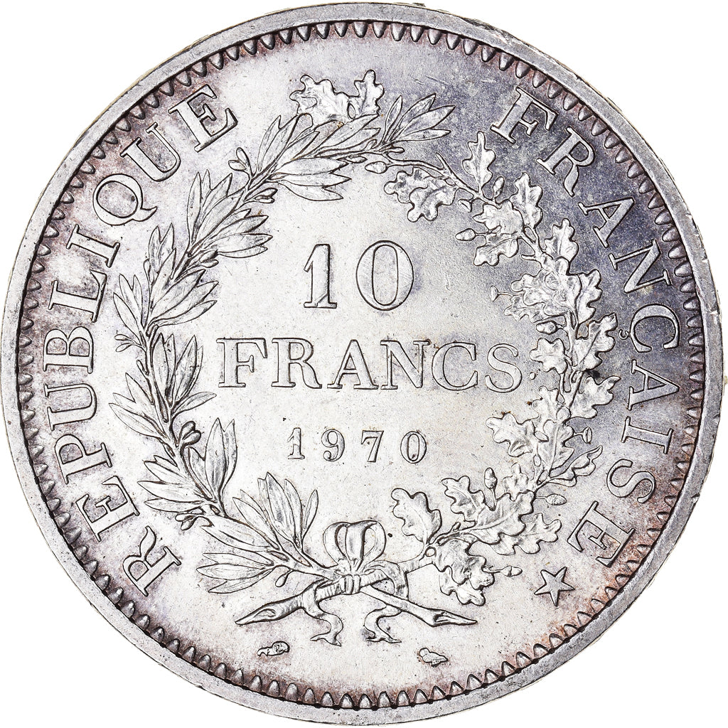 Coin, France, Hercule, 10 Francs, 1970, Paris, AU(55-58), Silver, KM:932