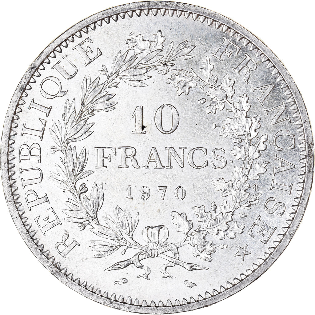 Coin, France, Hercule, 10 Francs, 1970, Paris, AU(55-58), Silver, KM:932