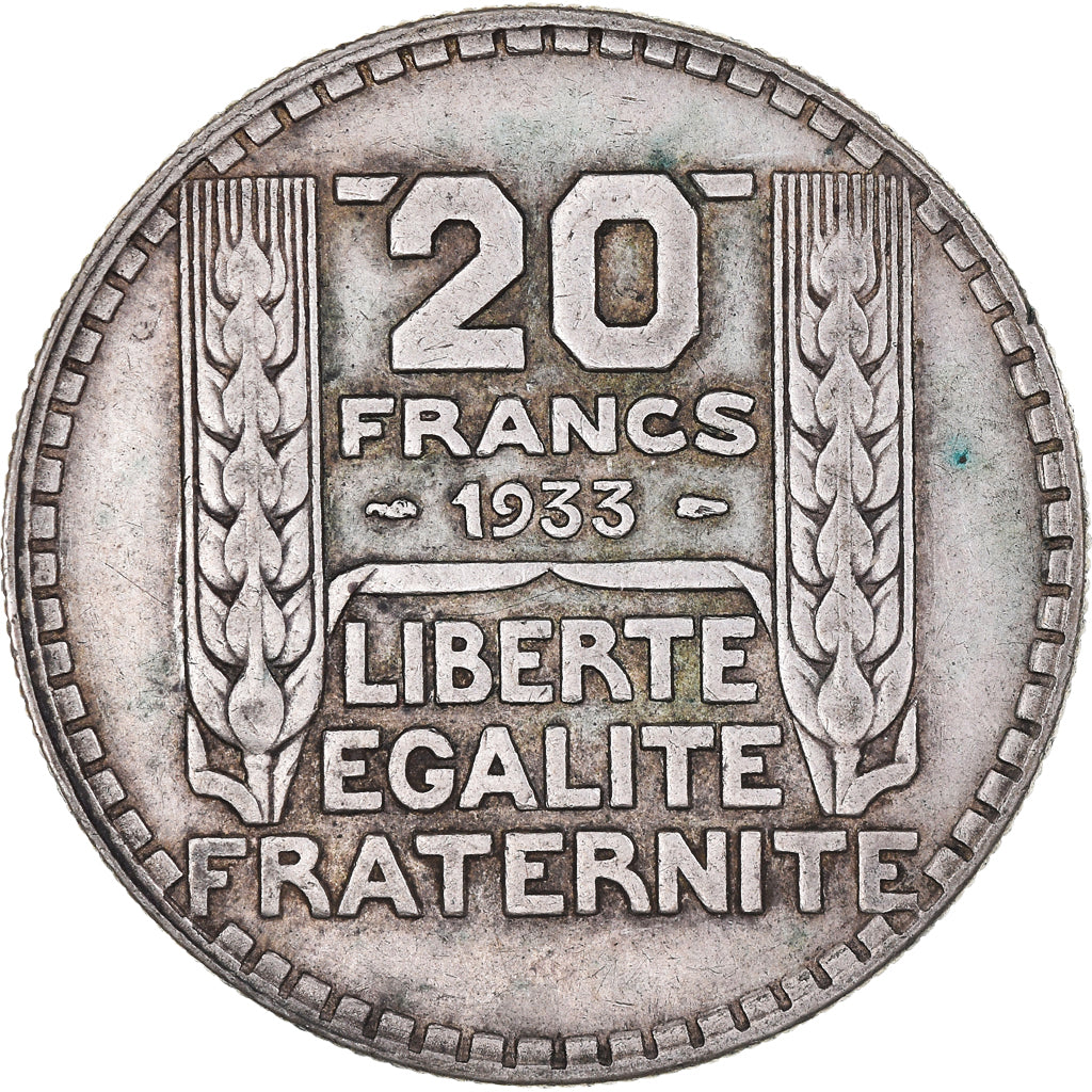 Moneta, Francia, Turin, 20 Francs, 1933, Paris, BB, Argento, KM:879, Gadoury:852