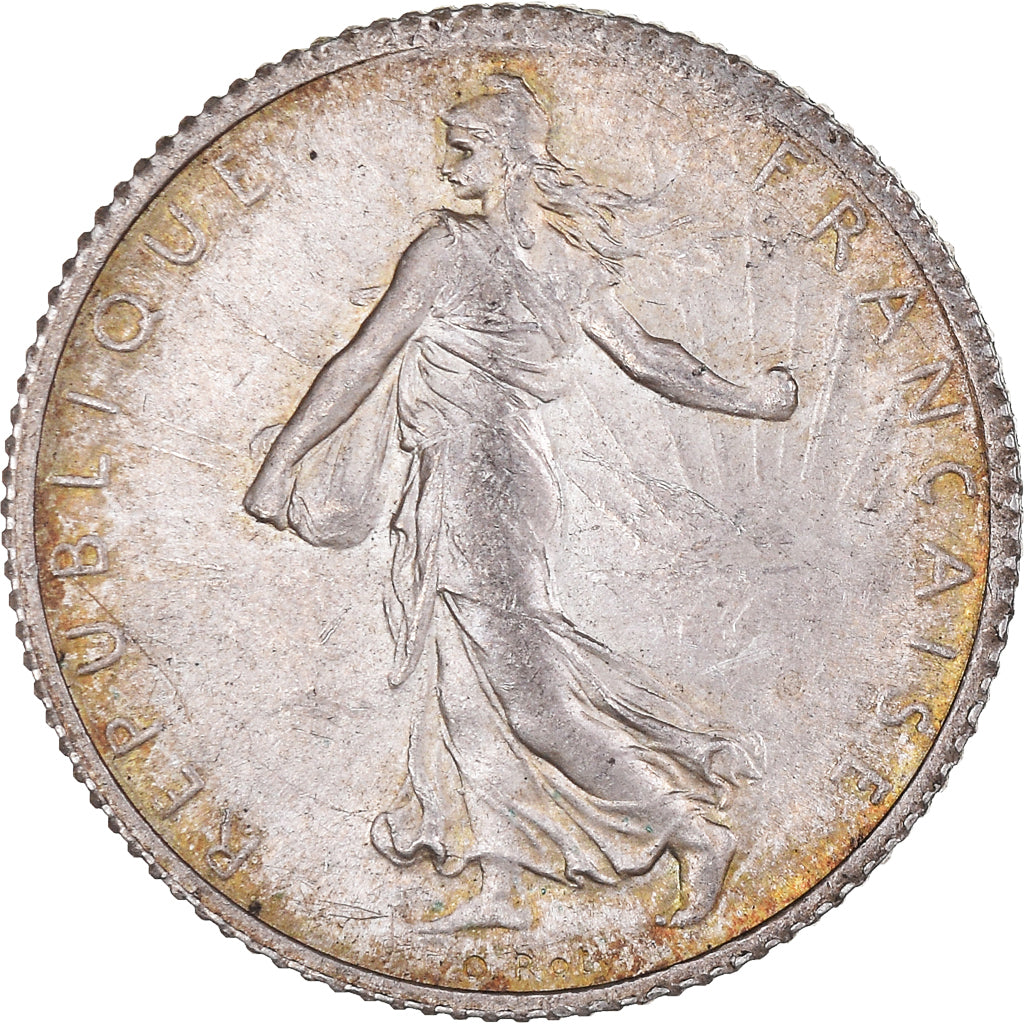 Münze, Frankreich, Semeuse, Franc, 1919, Paris, VZ, Silber, KM:844.1
