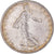 Moneta, Francja, Semeuse, Franc, 1919, Paris, AU(55-58), Srebro, KM:844.1