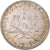 Moeda, França, Semeuse, Franc, 1919, Paris, AU(55-58), Prata, KM:844.1