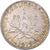 Moneta, Francja, Semeuse, Franc, 1919, Paris, AU(55-58), Srebro, KM:844.1