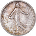Moeda, França, Semeuse, Franc, 1919, Paris, AU(55-58), Prata, KM:844.1