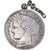 Moeda, França, Cérès, 5 Francs, 1849, Paris, avec bélière et chaine