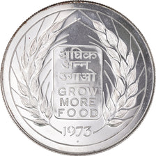 Münze, INDIA-REPUBLIC, 20 Rupees, 1973, Mumbai, Bombay, UNZ, Silber, KM:240