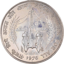 Moeda, ÍNDIA - REPÚBLICA, 10 Rupees, 1976, Mumbai, Bombay, MS(63)