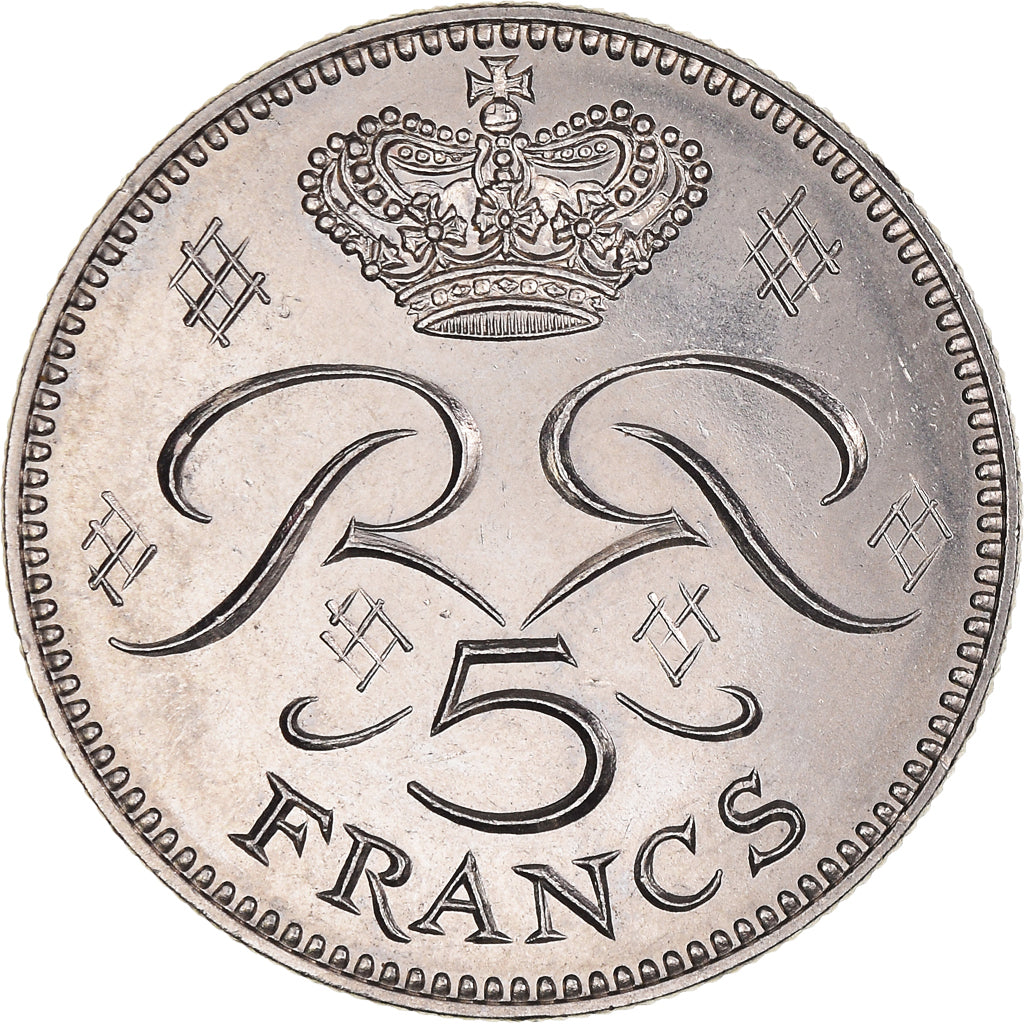 Moneta, Monaco, Rainier III, 5 Francs, 1982, SPL-, Rame-nichel, KM:150