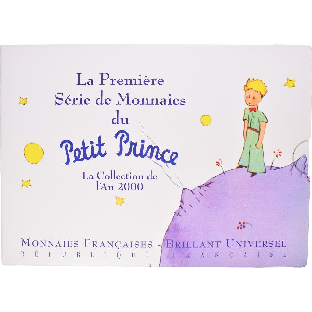Munten, Frankrijk, Petit Prince, Coffret 5 c. à 20 frs., 2000, Monnaie de