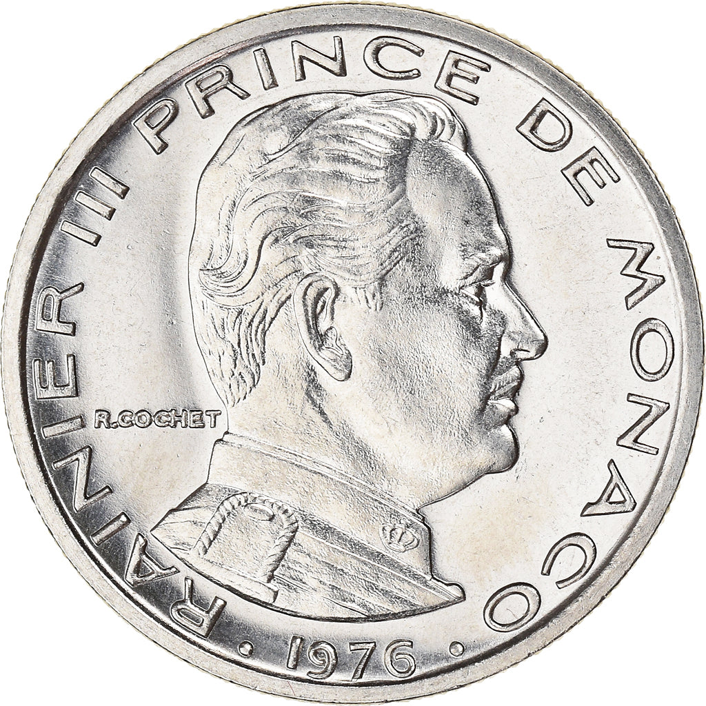 Monnaie, Monaco, Rainier III, Franc, 1976, SPL, Nickel, Gadoury:MC 150, KM:140