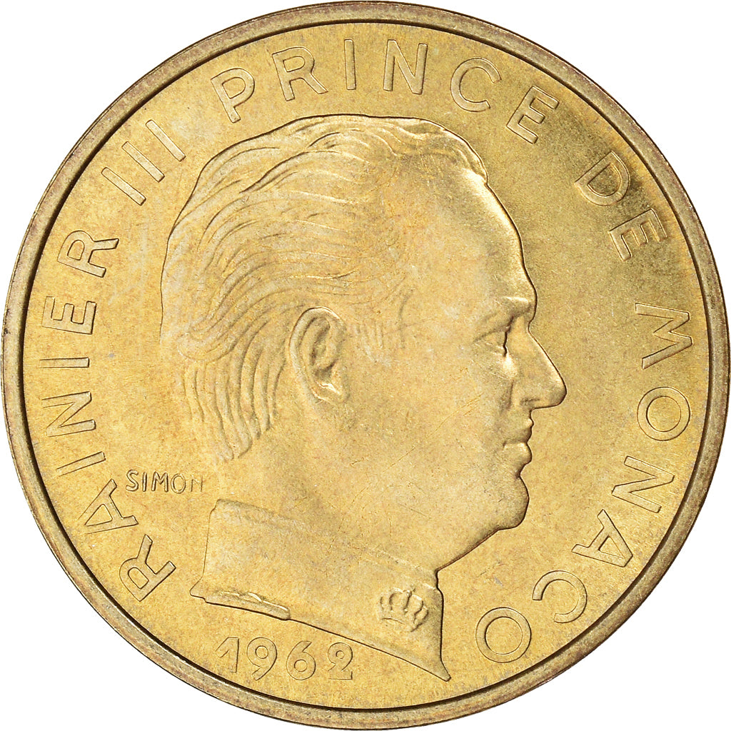 Moneta, Monaco, Rainier III, 20 Centimes, 1962, SPL, Alluminio-bronzo, KM:143