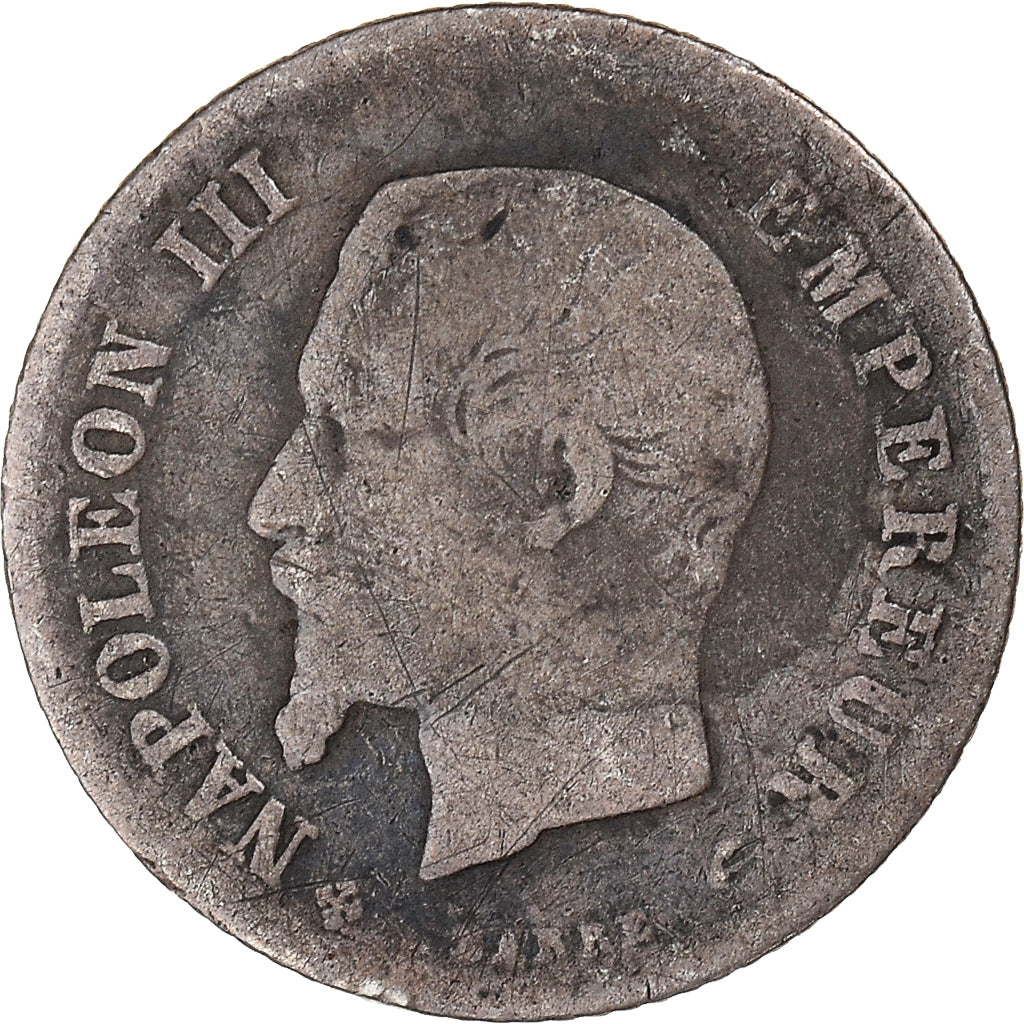 Francia, Napoleon III, 20 Centimes, 1863, Strasbourg, Argento, B+, Gadoury:305