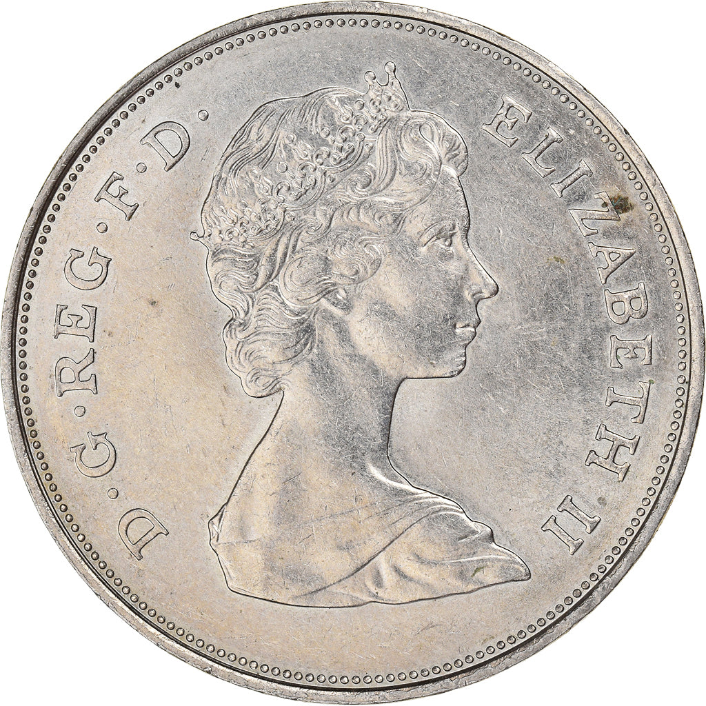 Coin, Great Britain, Elizabeth II, Wedding of Prince Charles and Lady Diana, 25