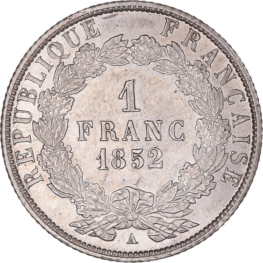 Coin, France, Louis-Napoléon Bonaparte, Franc, 1852, Paris, AU(55-58), Silver