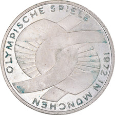 Moeda, ALEMANHA - REPÚBLICA FEDERAL, Munich olympics, 10 Mark, 1972, Stuttgart