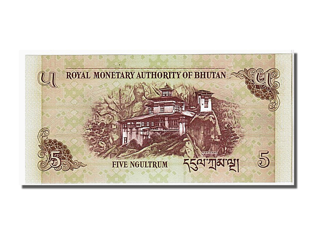 Banknote, Bhutan, 5 Ngultrum, 2006, KM:28a, UNC(65-70)