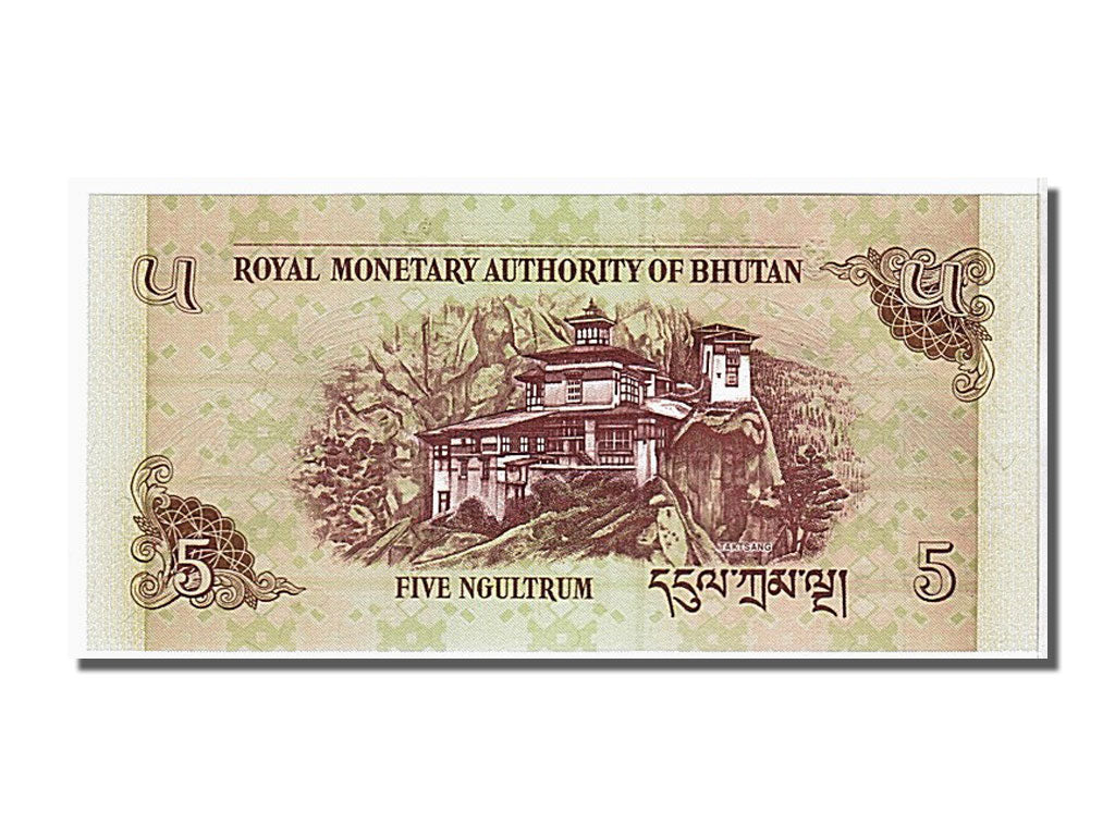 Banknote, Bhutan, 5 Ngultrum, 2006, KM:28a, UNC(65-70)