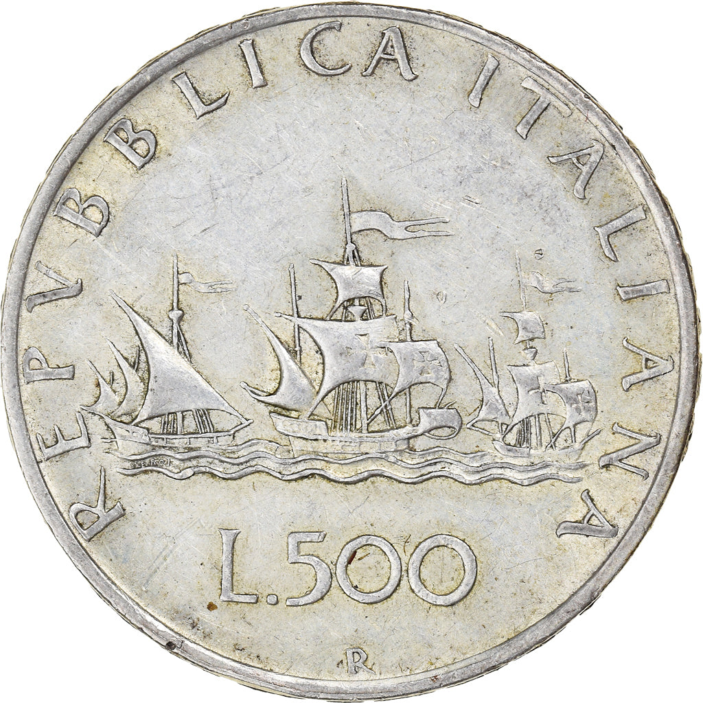 Monnaie, Italie, 500 Lire, 1959, Rome, TTB+, Argent, KM:98